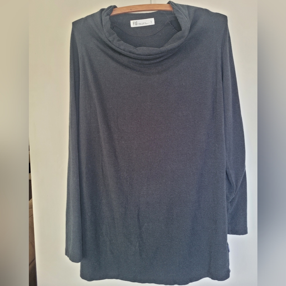 FIG Safari Mock Neck Tunic Top